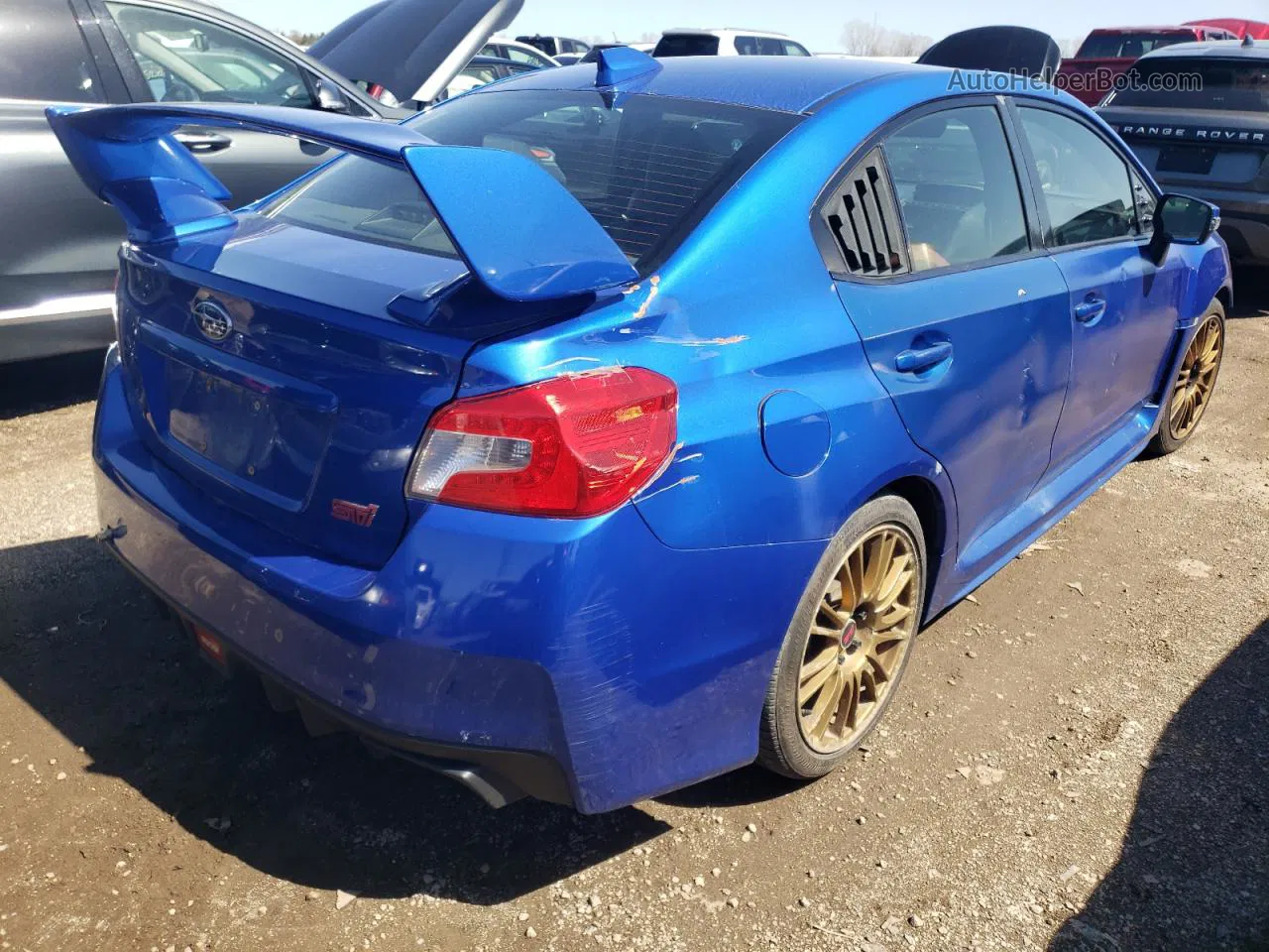 2017 Subaru Wrx Sti Blue vin: JF1VA2M61H9826186