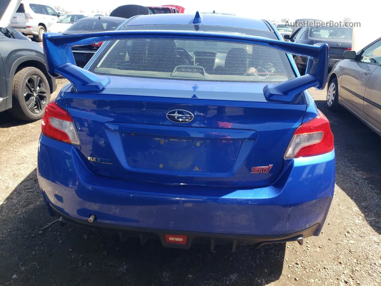 2017 Subaru Wrx Sti Blue vin: JF1VA2M61H9826186