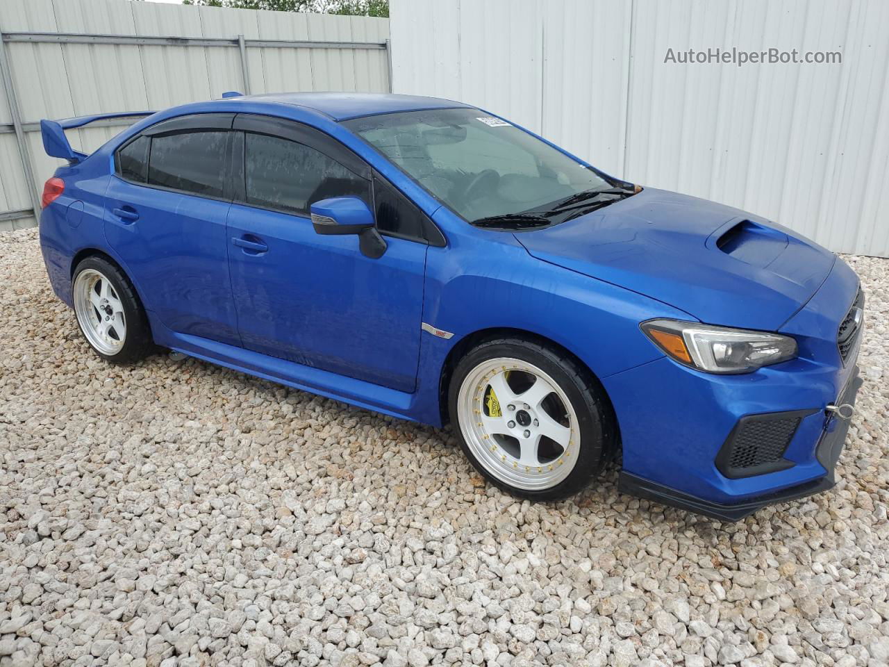 2018 Subaru Wrx Sti Blue vin: JF1VA2M61J9810740