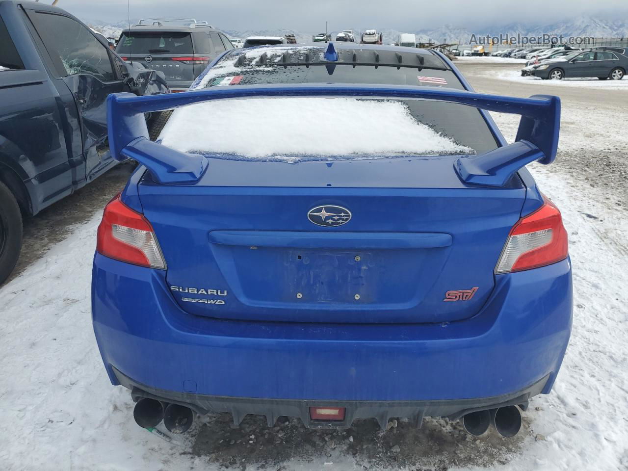 2018 Subaru Wrx Sti Синий vin: JF1VA2M61J9828896