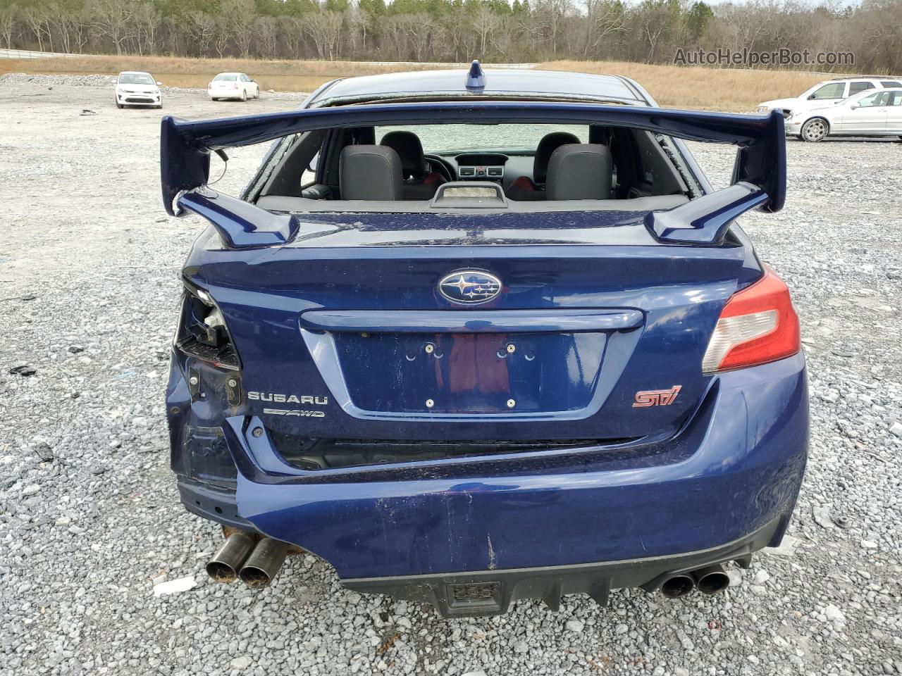 2017 Subaru Wrx Sti Blue vin: JF1VA2M62H9810997