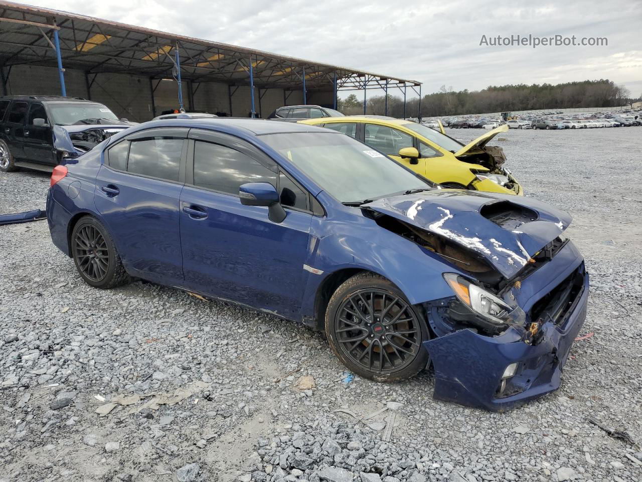 2017 Subaru Wrx Sti Blue vin: JF1VA2M62H9810997