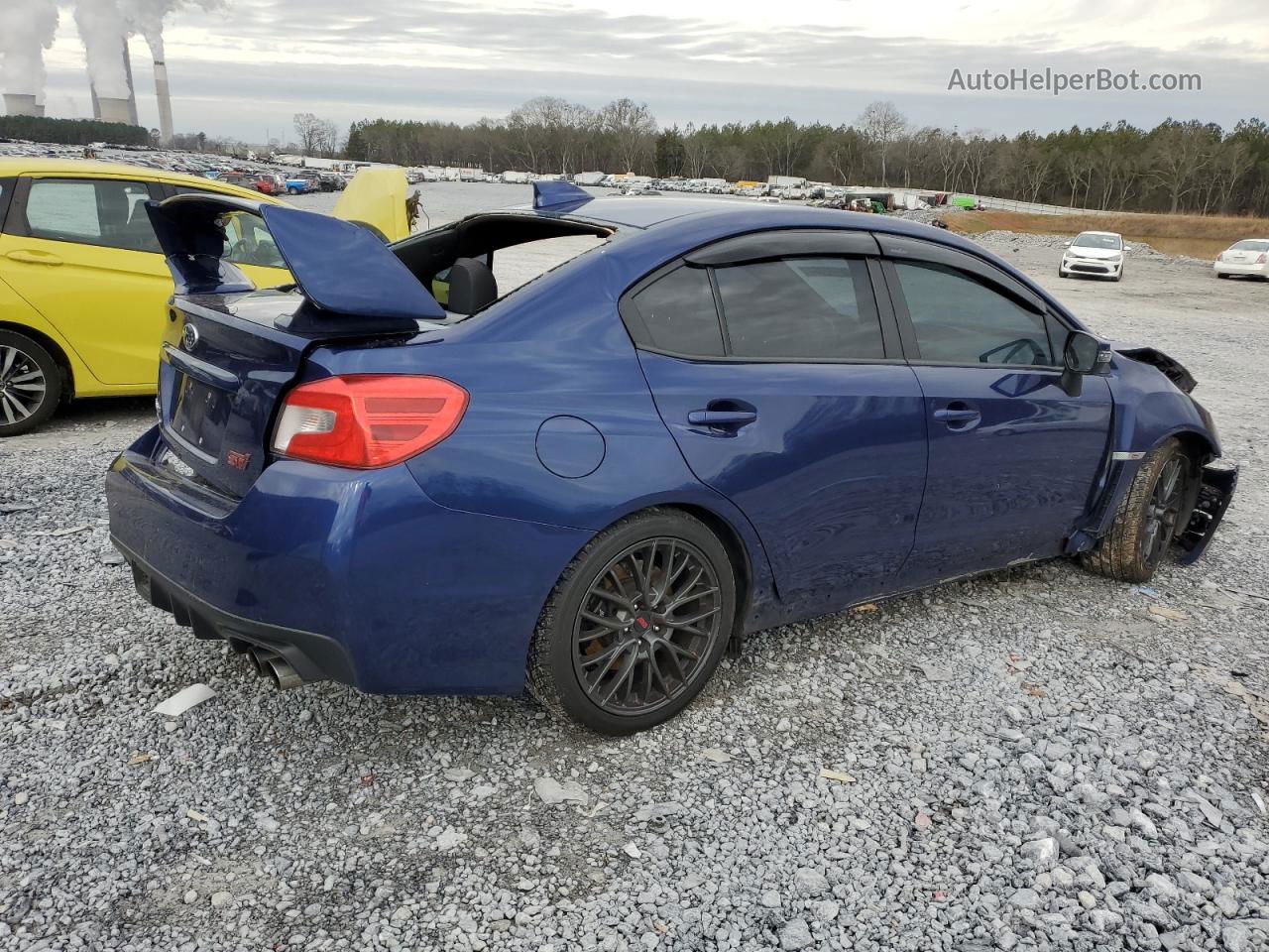 2017 Subaru Wrx Sti Blue vin: JF1VA2M62H9810997