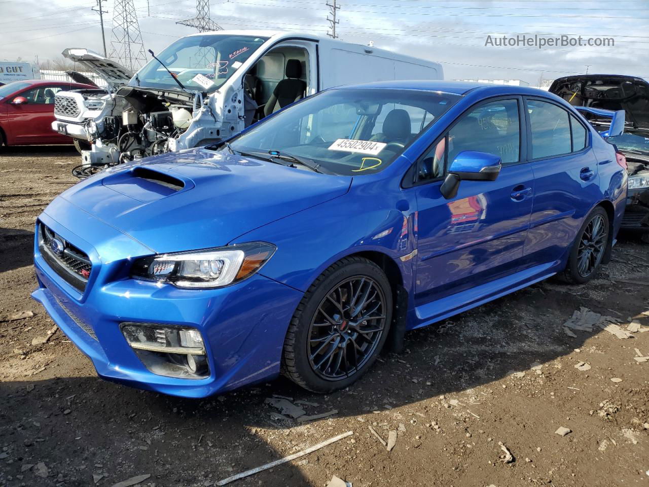 2017 Subaru Wrx Sti Blue vin: JF1VA2M62H9828836