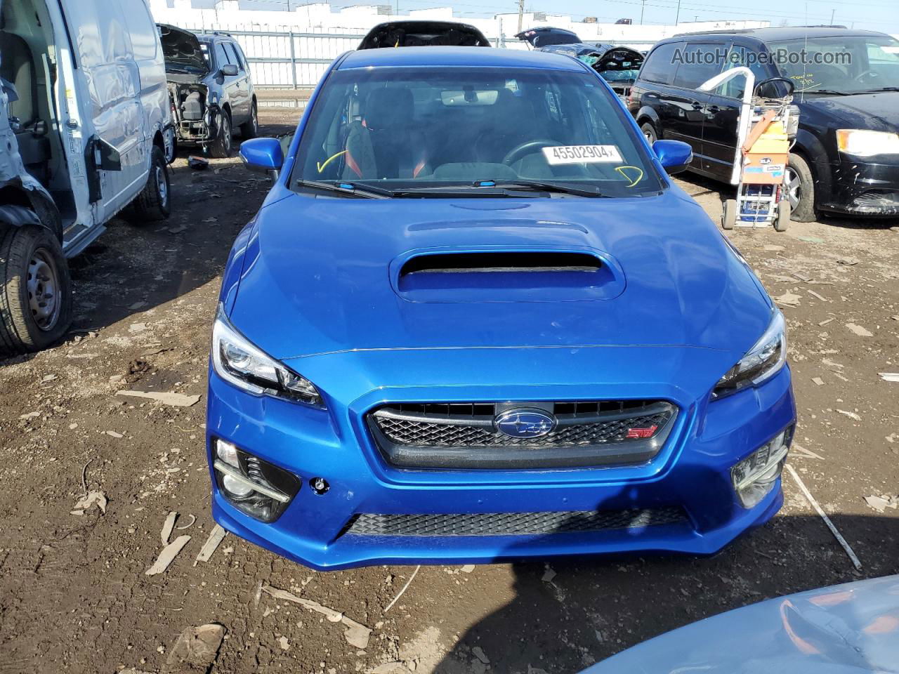 2017 Subaru Wrx Sti Blue vin: JF1VA2M62H9828836