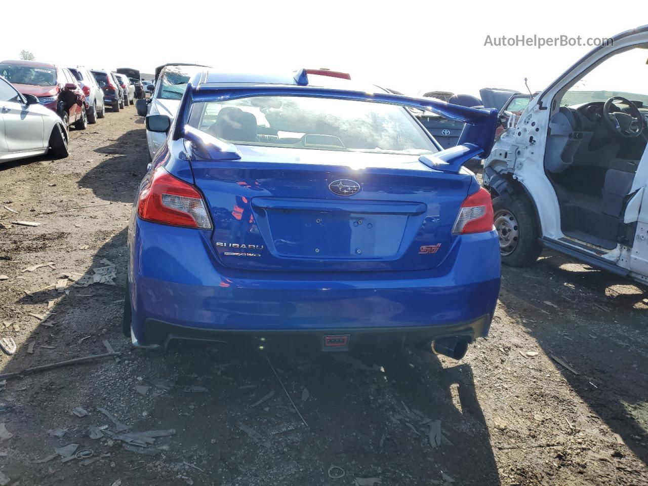 2017 Subaru Wrx Sti Blue vin: JF1VA2M62H9828836