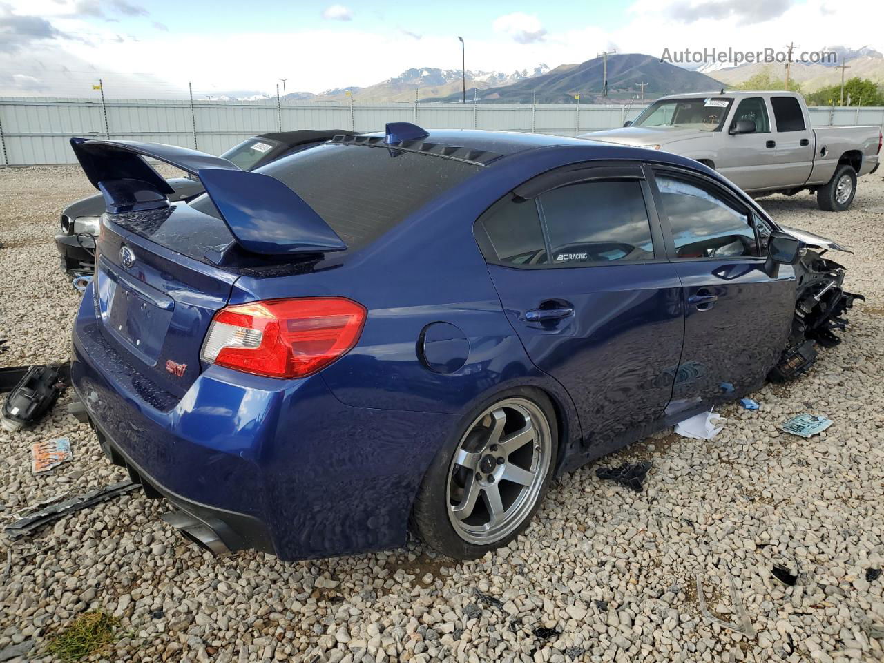 2017 Subaru Wrx Sti Blue vin: JF1VA2M63H9807235