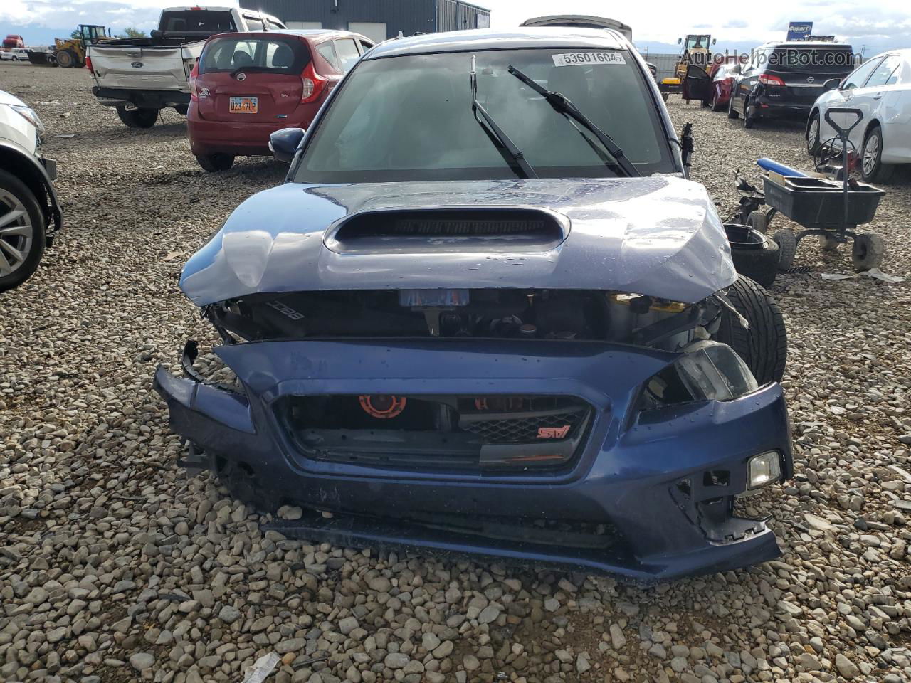 2017 Subaru Wrx Sti Blue vin: JF1VA2M63H9807235