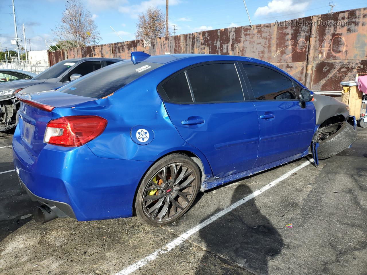 2018 Subaru Wrx Sti Синий vin: JF1VA2M63J9826938