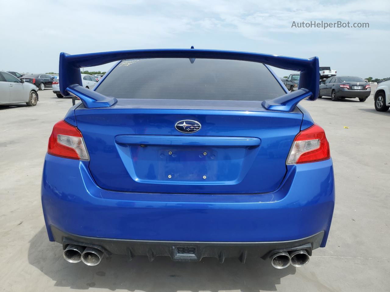 2017 Subaru Wrx Sti Blue vin: JF1VA2M64H9823329