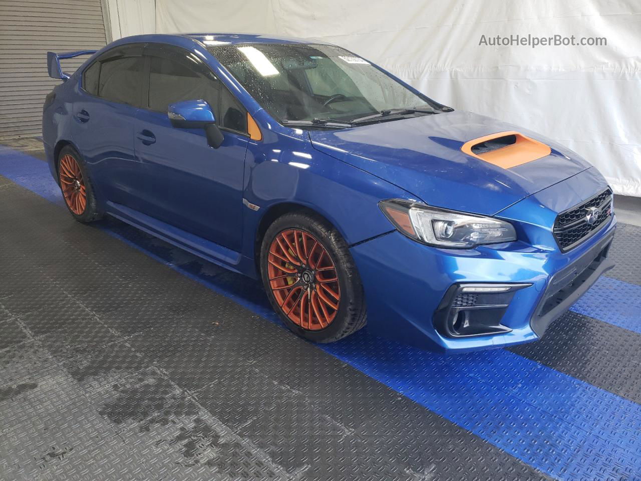 2018 Subaru Wrx Sti Blue vin: JF1VA2M64J9804656