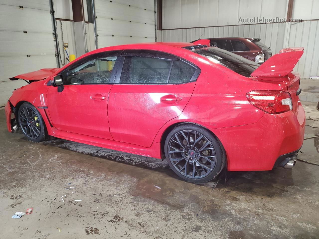 2018 Subaru Wrx Sti Red vin: JF1VA2M64J9808934