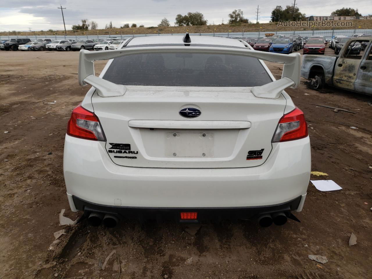 2018 Subaru Wrx Sti White vin: JF1VA2M64J9828715