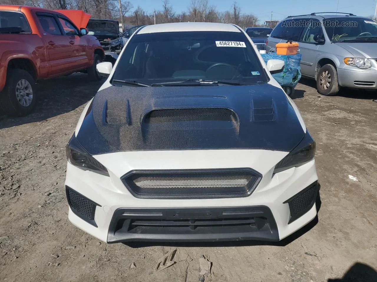 2018 Subaru Wrx Sti White vin: JF1VA2M67J9827963