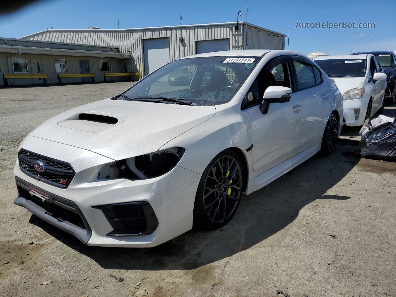 2018 Subaru Wrx Sti White vin: JF1VA2M67J9830328