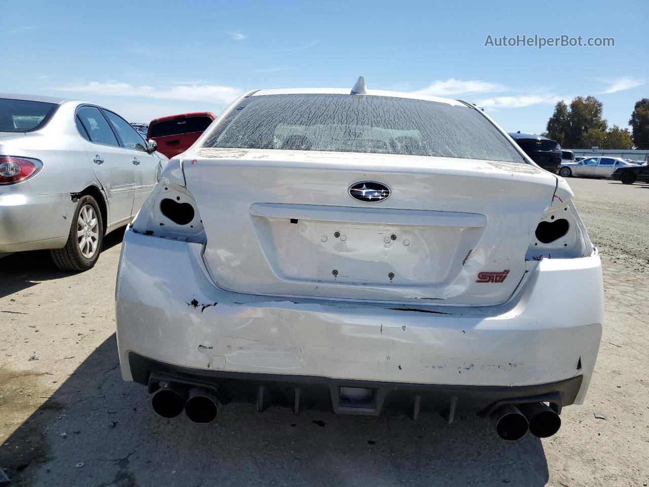 2018 Subaru Wrx Sti White vin: JF1VA2M67J9830328