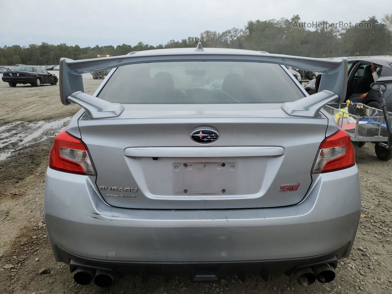 2017 Subaru Wrx Sti Silver vin: JF1VA2M68H9806310