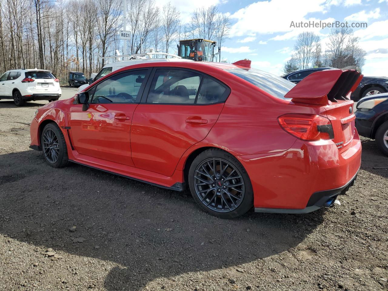 2017 Subaru Wrx Sti Red vin: JF1VA2M69H9818773