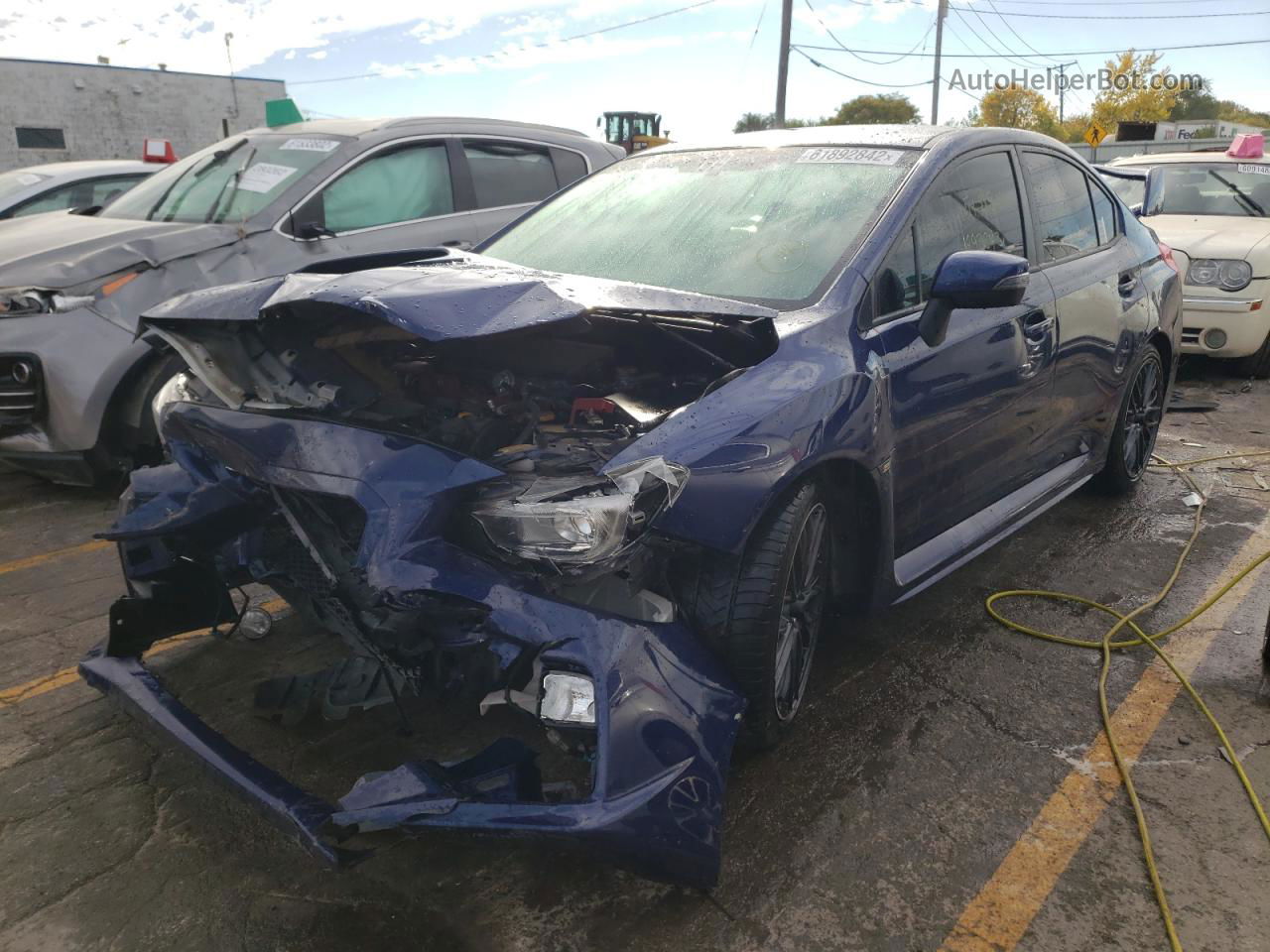 2017 Subaru Wrx Sti Blue vin: JF1VA2M69H9837100