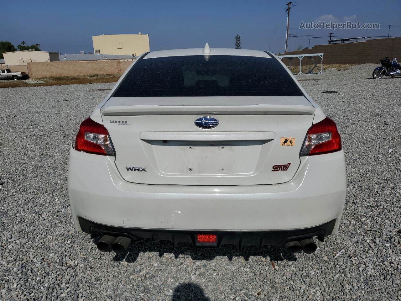 2017 Subaru Wrx Sti White vin: JF1VA2M6XH9833864