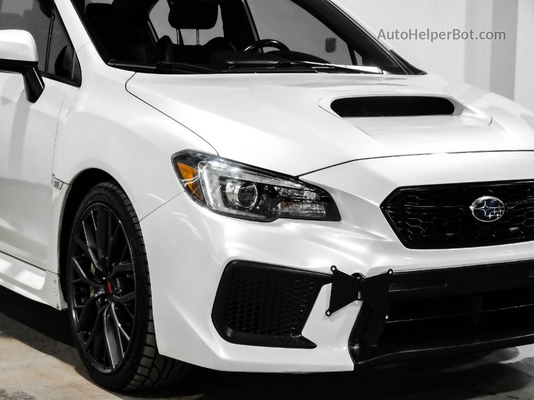 2018 Subaru Wrx Sti White vin: JF1VA2M6XJ9838701