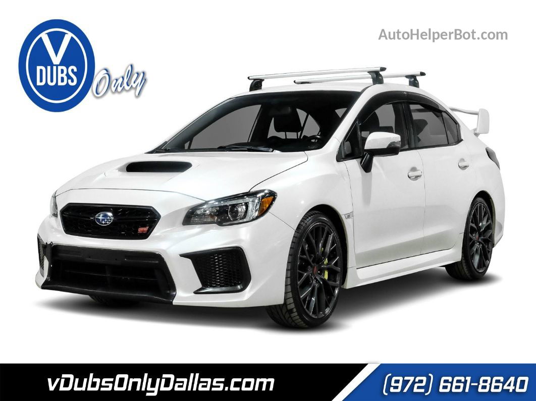 2018 Subaru Wrx Sti White vin: JF1VA2M6XJ9838701