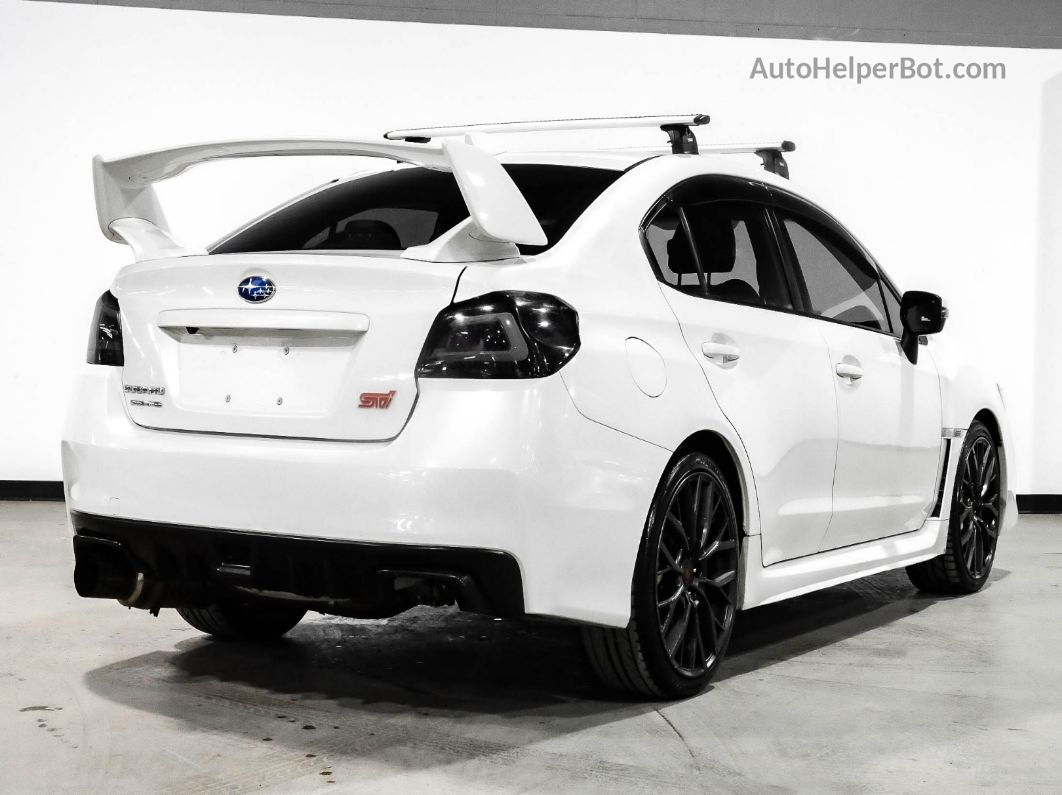 2018 Subaru Wrx Sti White vin: JF1VA2M6XJ9838701