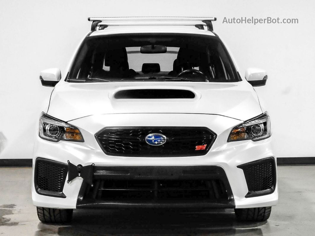 2018 Subaru Wrx Sti White vin: JF1VA2M6XJ9838701