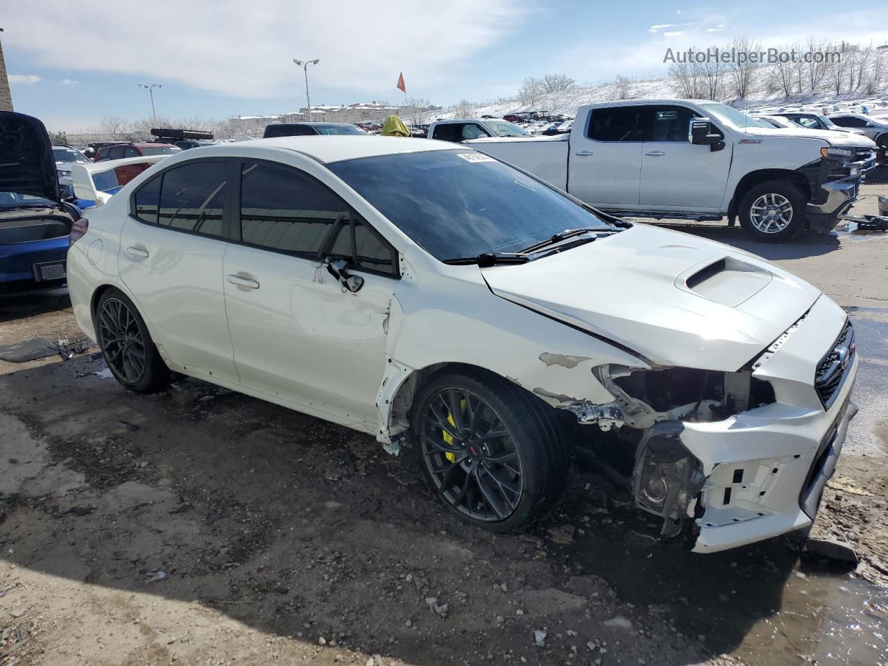 2018 Subaru Wrx Sti White vin: JF1VA2N61J9806413