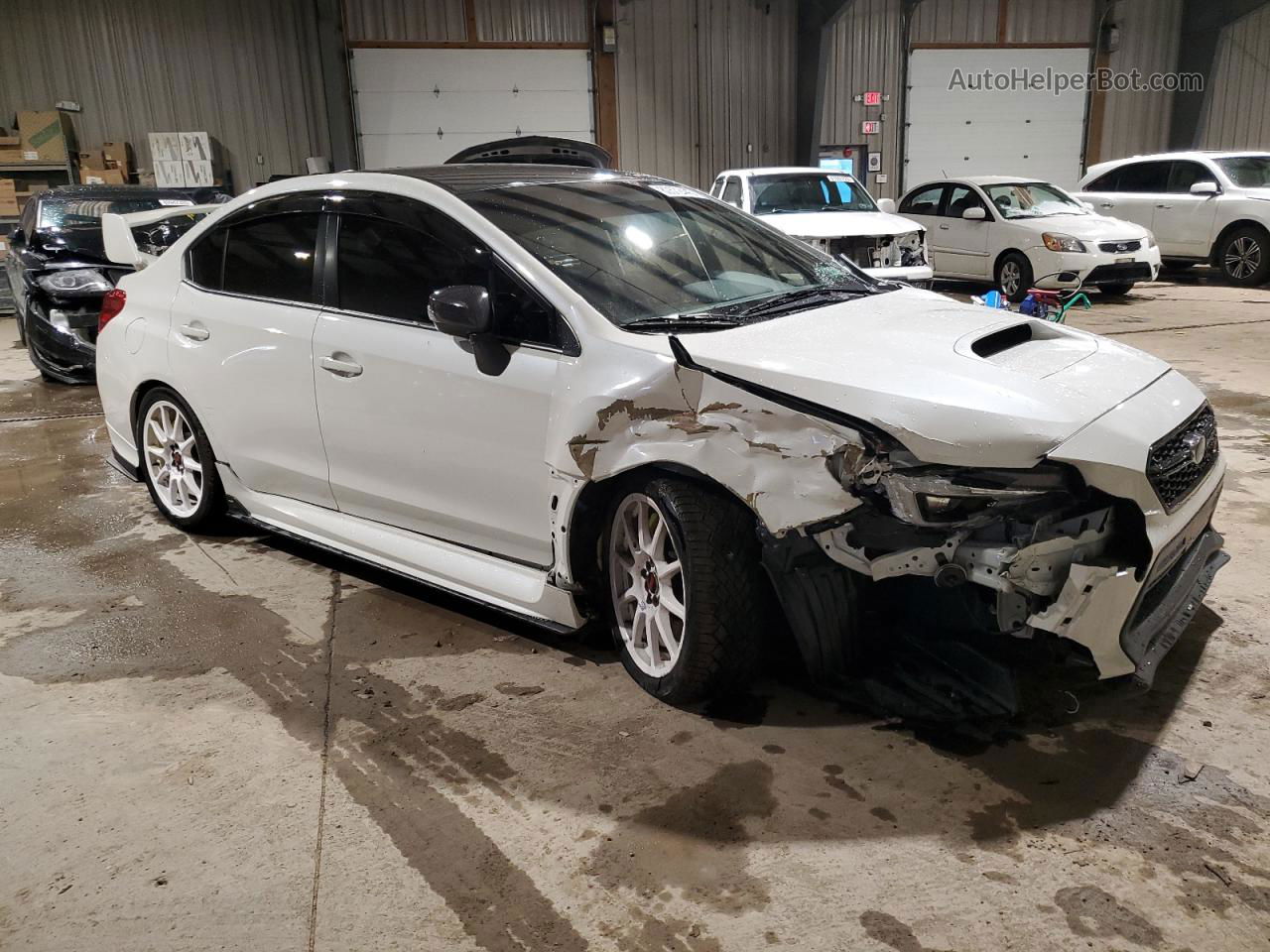 2018 Subaru Wrx Sti White vin: JF1VA2N66J9833378