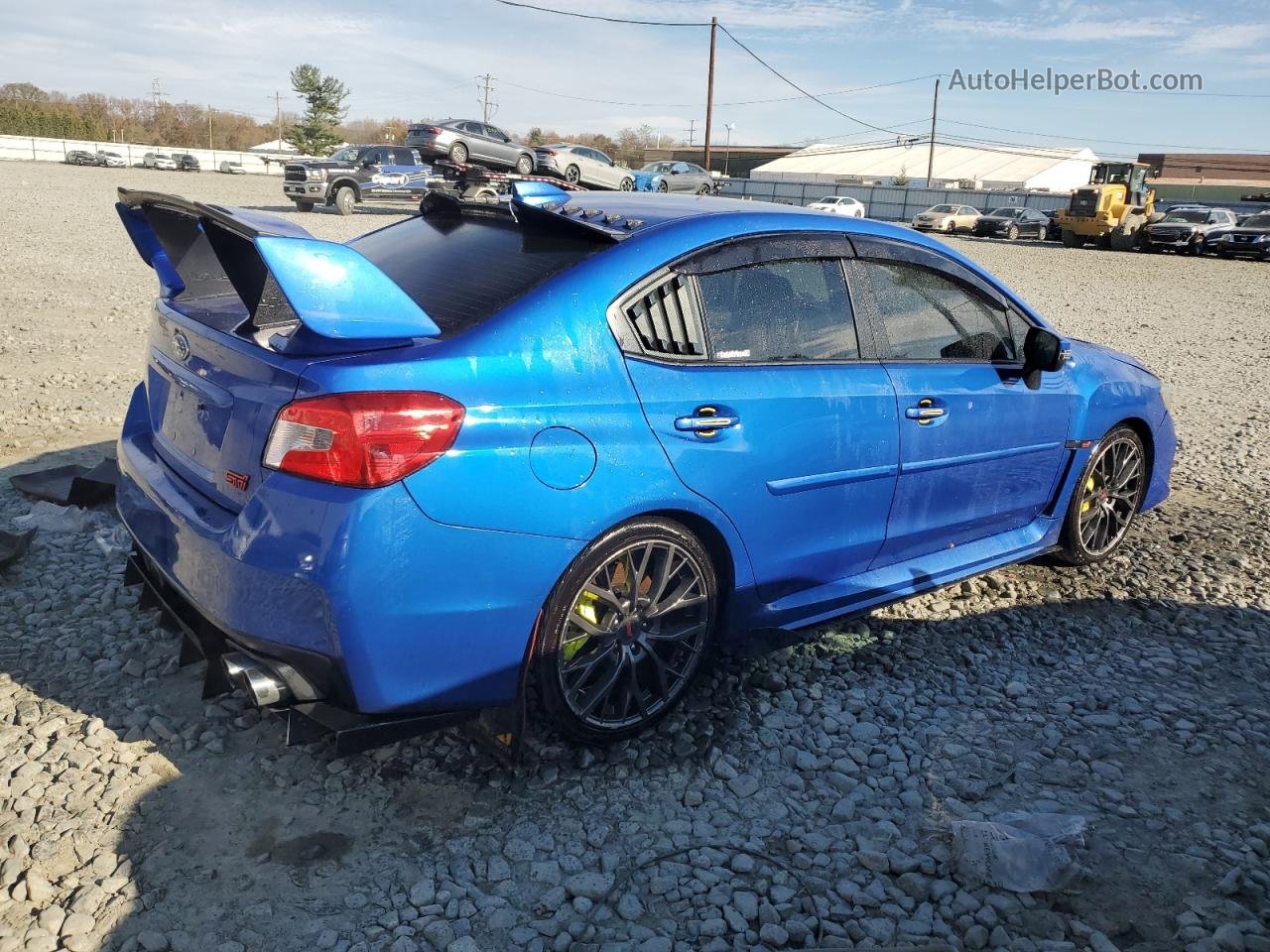2018 Subaru Wrx Sti Синий vin: JF1VA2N68J9805033