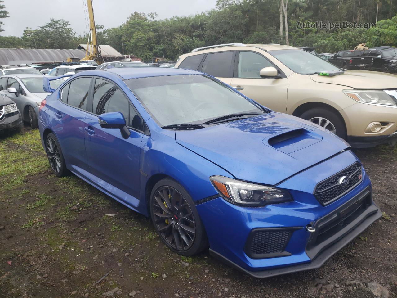 2018 Subaru Wrx Sti Blue vin: JF1VA2N69J9803629