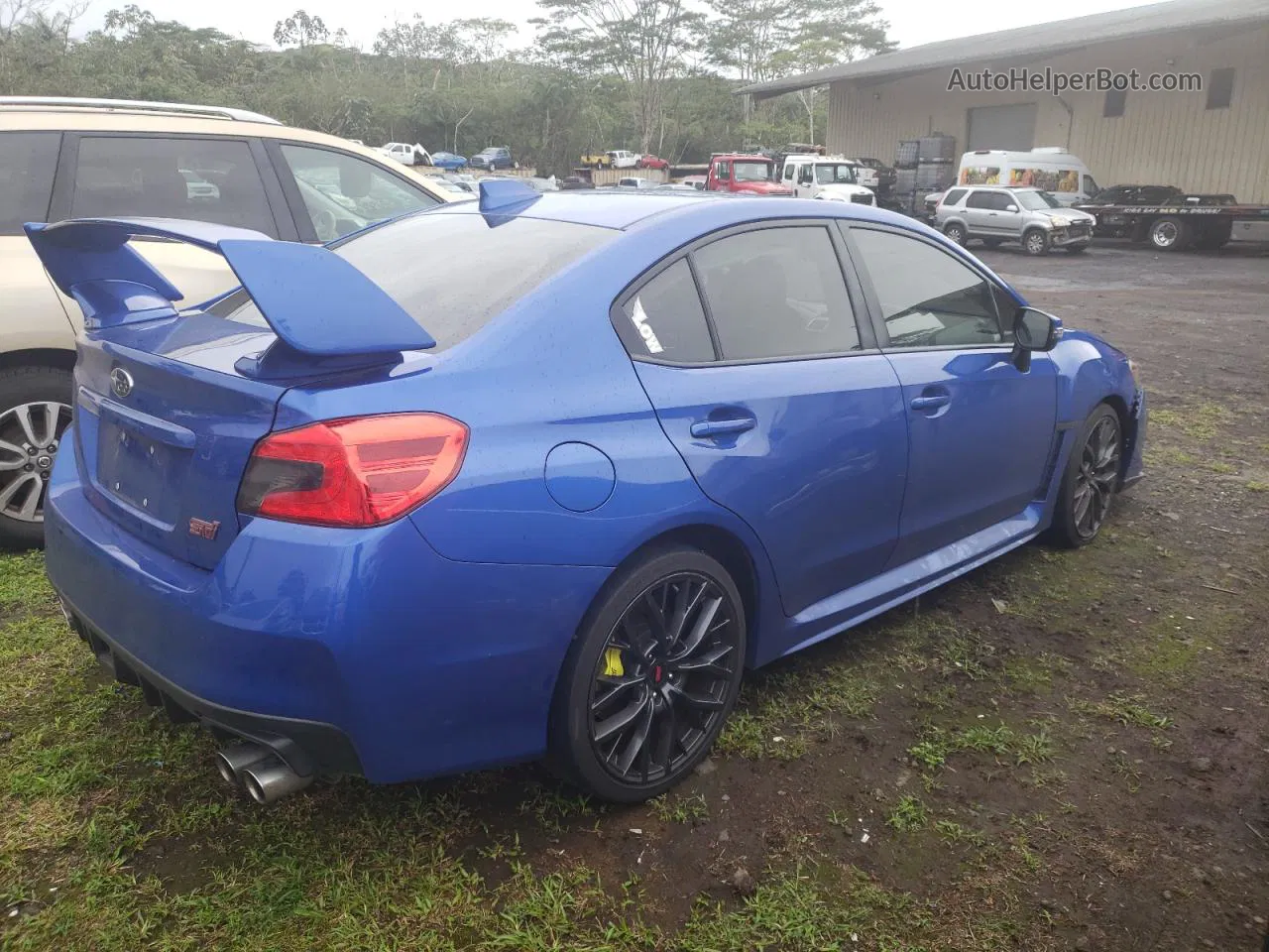 2018 Subaru Wrx Sti Синий vin: JF1VA2N69J9803629