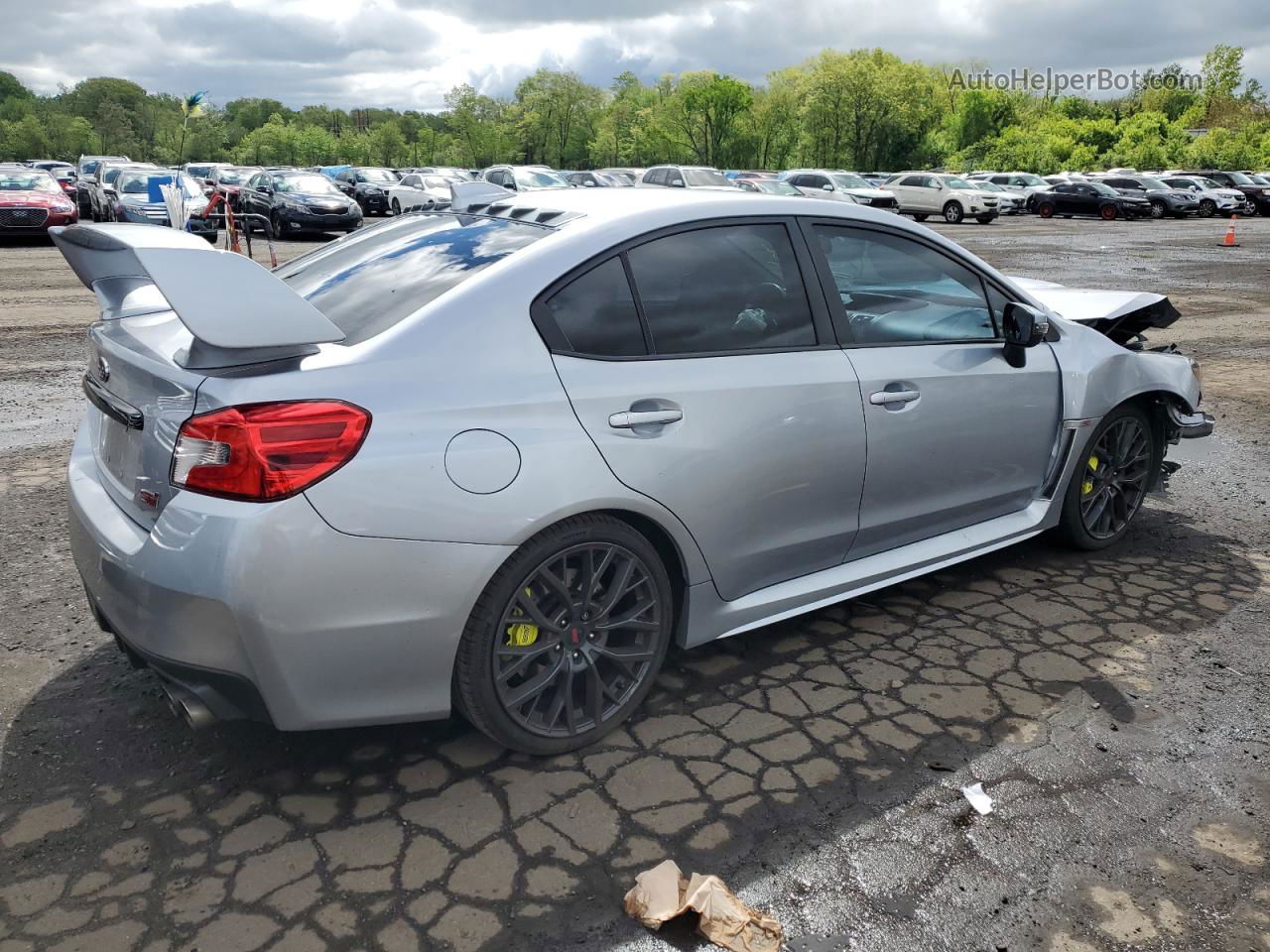 2018 Subaru Wrx Sti Silver vin: JF1VA2N69J9805011