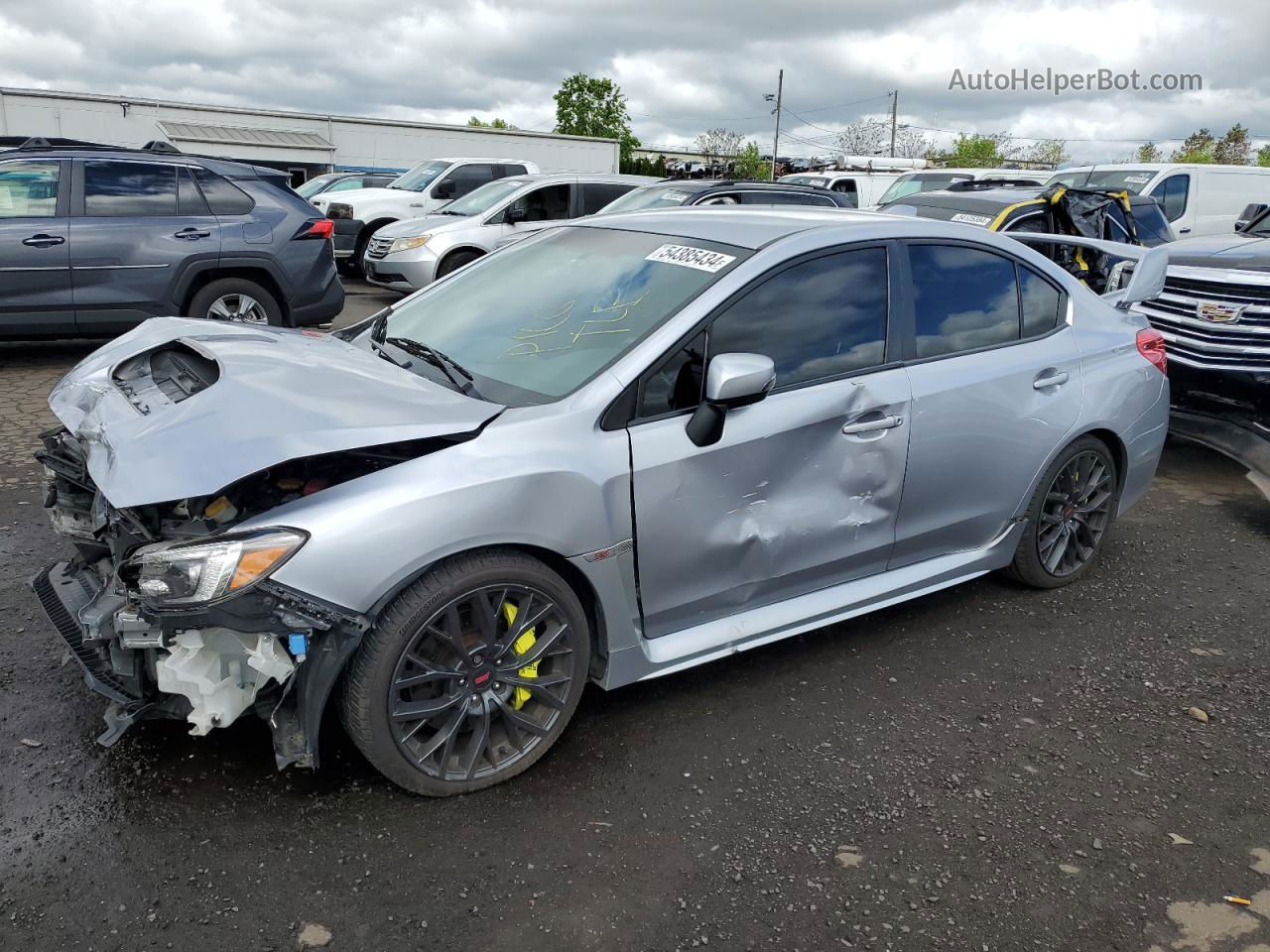 2018 Subaru Wrx Sti Silver vin: JF1VA2N69J9805011