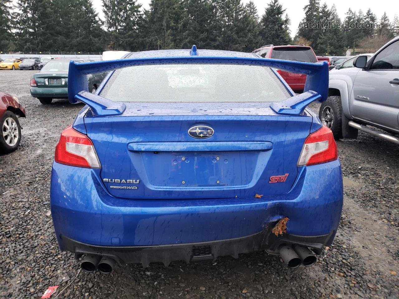 2021 Subaru Wrx Sti Синий vin: JF1VA2S64M9821531