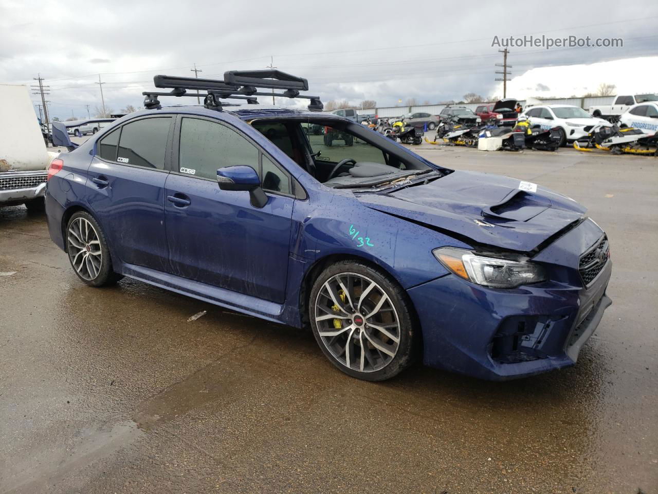 2021 Subaru Wrx Sti Blue vin: JF1VA2S69M9807754