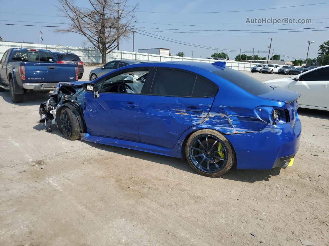 2018 Subaru Wrx Sti Limited Синий vin: JF1VA2T62J9835163