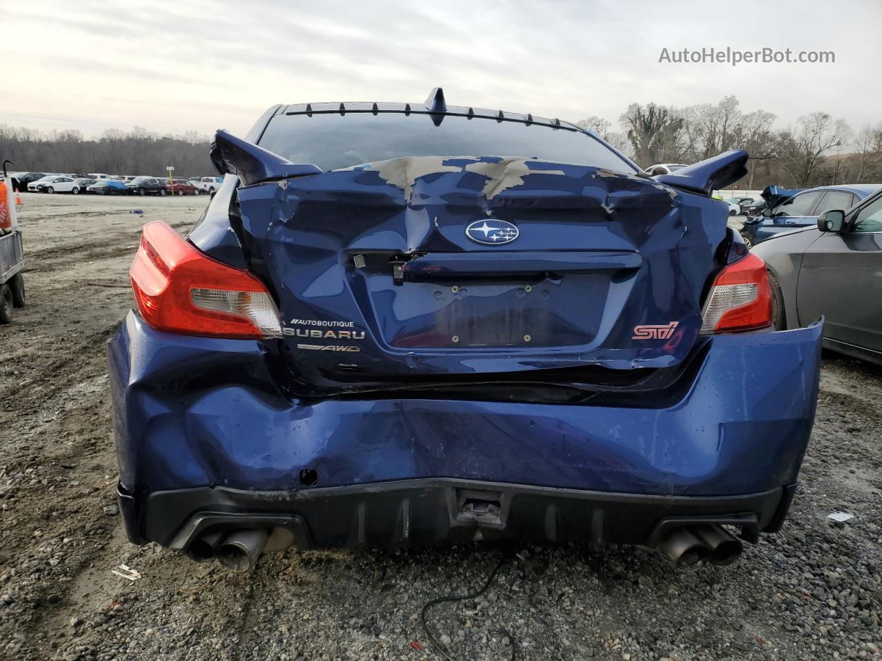 2017 Subaru Wrx Sti Blue vin: JF1VA2V60H9825352