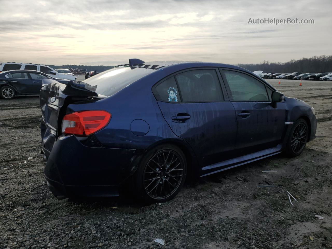 2017 Subaru Wrx Sti Blue vin: JF1VA2V60H9825352