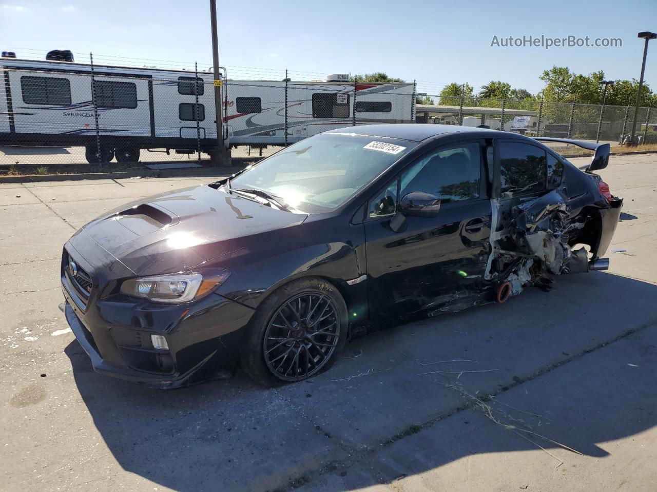 2017 Subaru Wrx Sti Черный vin: JF1VA2V61H9841317