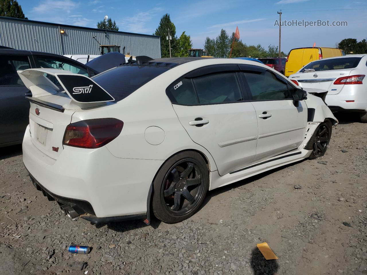 2017 Subaru Wrx Sti White vin: JF1VA2V67H9818382