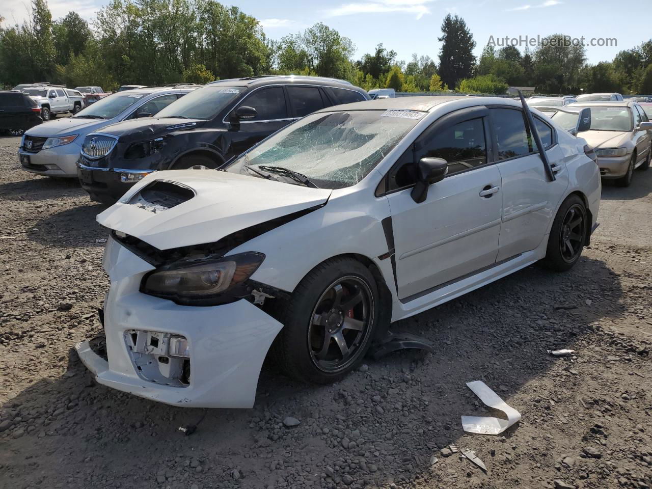 2017 Subaru Wrx Sti White vin: JF1VA2V67H9818382