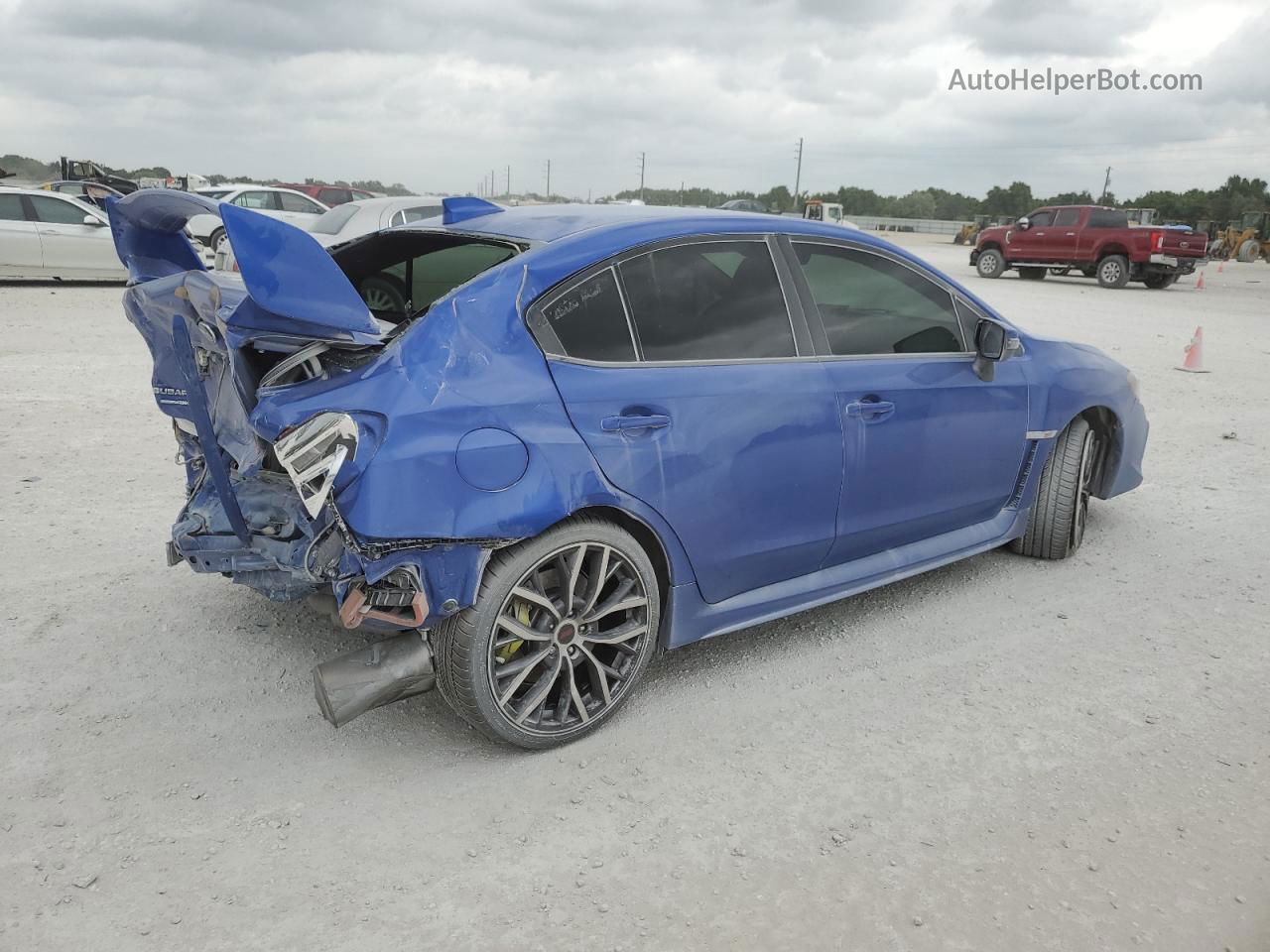 2021 Subaru Wrx Sti Limited Синий vin: JF1VA2W62M9821795