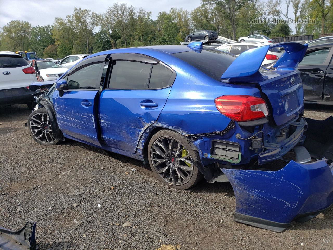 2018 Subaru Wrx Sti Limited Blue vin: JF1VA2W64J9804783