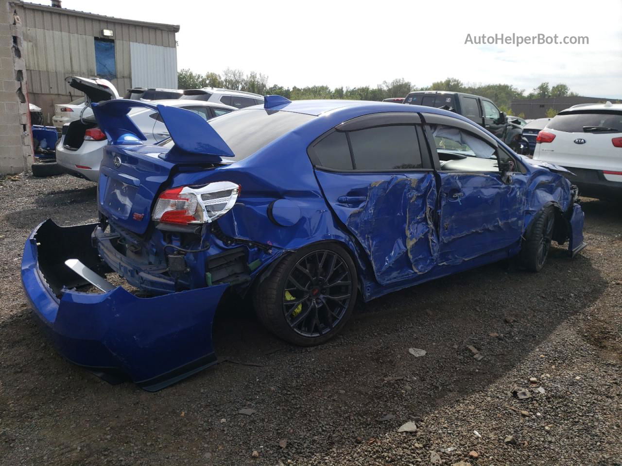 2018 Subaru Wrx Sti Limited Blue vin: JF1VA2W64J9804783