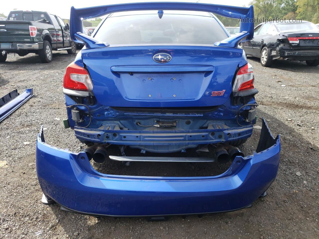 2018 Subaru Wrx Sti Limited Blue vin: JF1VA2W64J9804783