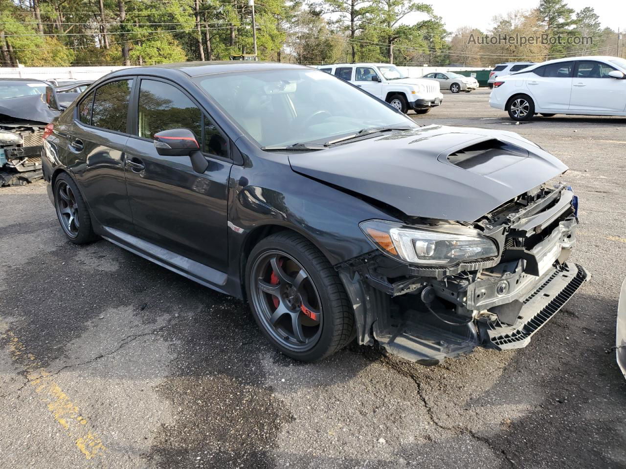 2018 Subaru Wrx Sti Limited Черный vin: JF1VA2W68J9838368