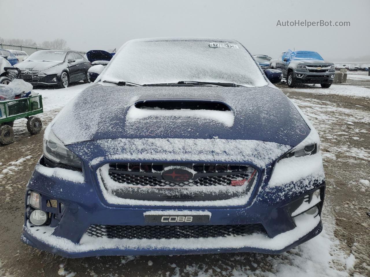 2017 Subaru Wrx Sti Limited Синий vin: JF1VA2Y60H9800754