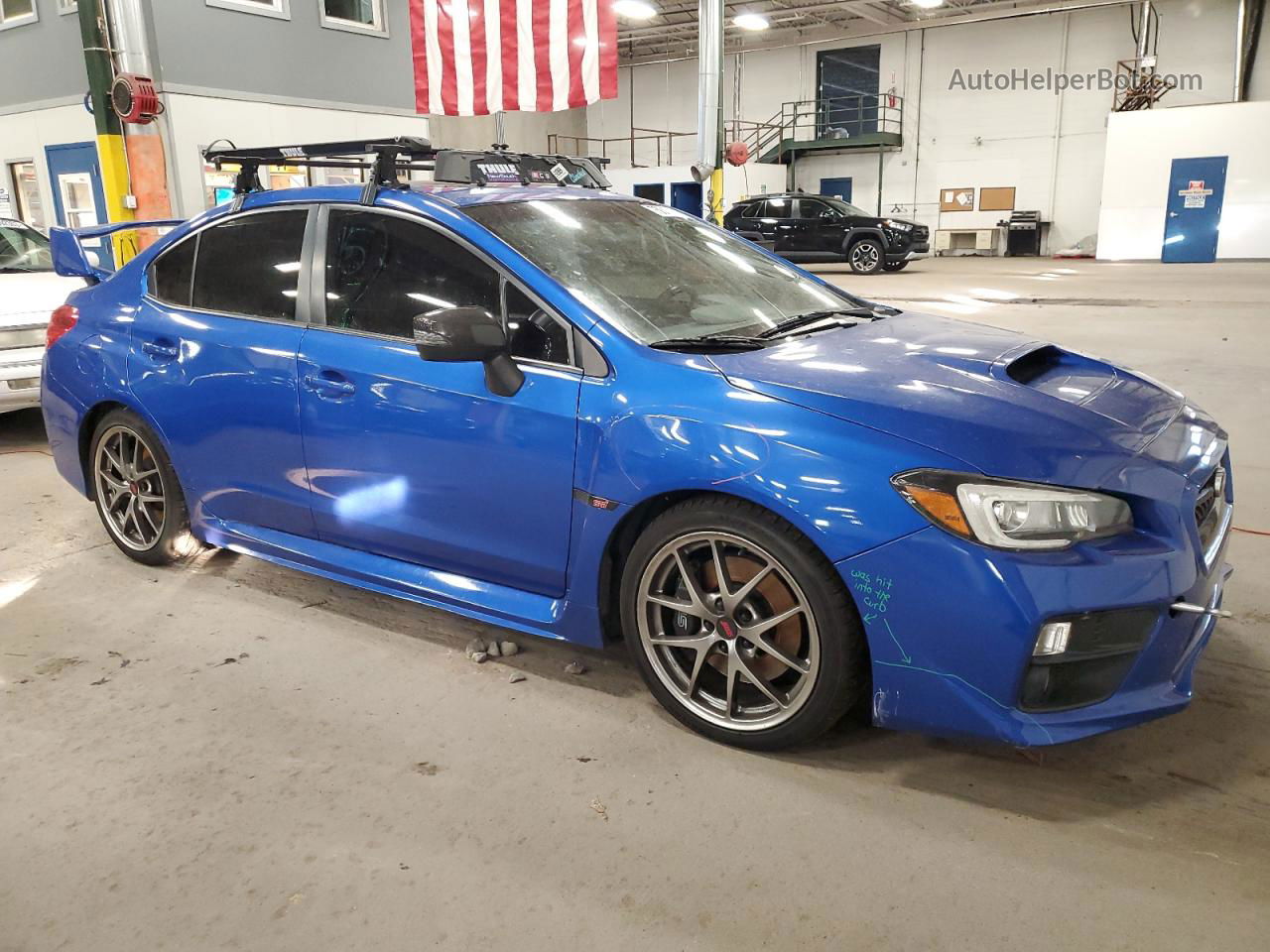 2017 Subaru Wrx Sti Limited Blue vin: JF1VA2Y62H9825607